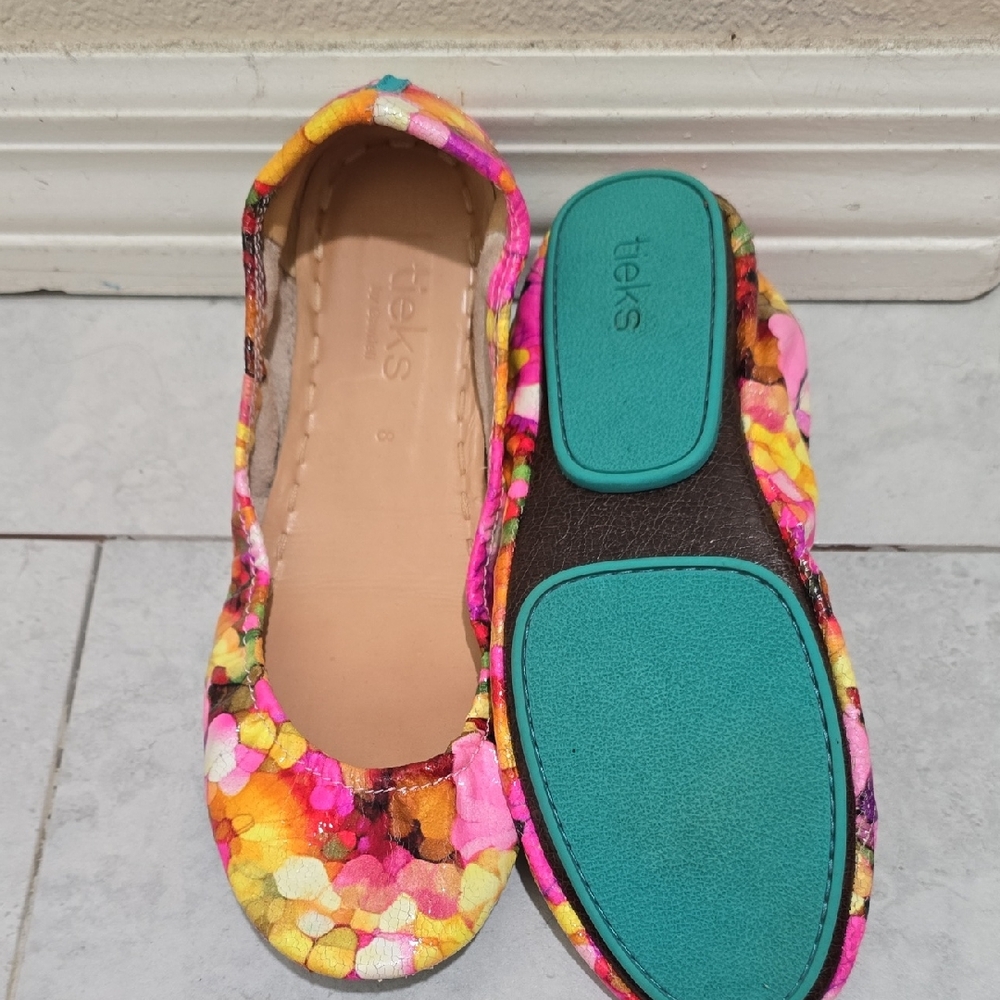 Tieks Colorful Mosaic Ballet Flats